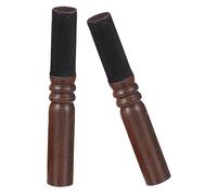 VICASKY 2pcs Peach Wood Grinding Rod Singing Bowl Mallet for Buddha Sound Bowl for Stress Relief and Meditation