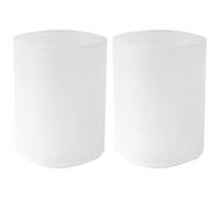 VICASKY 2pcs Pencil Holder Desk Storage Box, Pen Holder Organiser, Plastic Frosted White, Smooth Surface, Burr-free, for Study and Living Room