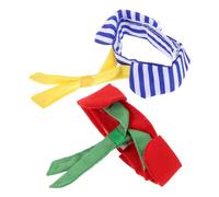 VICASKY 2pcs Pet Bird Tie Stripes Design Parrot Necktie Versatile Collar for Small Animal Photo Prop Party Dress