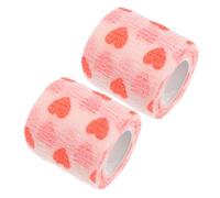 VICASKY 2Pcs Pet Self Bandage Wrap for Dogs Cats Horses Elastic Non Woven Tape for Wound Cute Design for Outdoor Activities and Easy Application