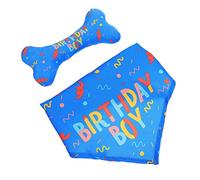 VICASKY 2pcs Pet Triangle Towel for Dog Birthday Party Soft Saliva Bandana Dog Neckerchief for Holiday Costume