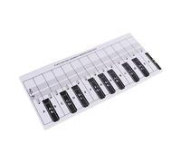 VICASKY 2pcs Piano Comparison Chart Keyboard Piano Practice Paper Beginner Aid for and Keyboard Learning