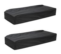 VICASKY 2pcs Piano Keyboard Cover Grey Comfortable Elastic for Electric Piano Keyboard Cover Use