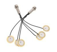 VICASKY 2pcs Piezo Pickup Transducers for Kalimba Acoustic Instruments Self Adhesive Contact Microphone Sound Amplifier for Guitar Violin Ukulele Banjo with High Sensitivity and Stable