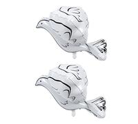 VICASKY 2pcs Pigeon Shape Balloons Aluminum Foil Wedding Decoration for Party Layout Funny Photo Props for Memorable Moments for Birthday and Celebration Events