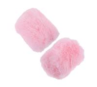 VICASKY 2pcs Pink Plush Microphone Covers Windscreens Compatible with Sennheiser Mk4 Mk8 Condenser Mics, Thickened Soft Mic Windshield Set for Recording and Ktv Use