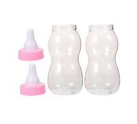 VICASKY 2pcs Pink Stuff Piggy Bank for Girls Boys and Girls Coin Bank Shower Candy Box Bottle Shape Candy Container