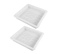 VICASKY 2pcs Plastic Concrete Floor Tile Mold for Garden Pathways and Walkways DIY Patio Stepping Maker Reusable Cement Brick Mold for Driveways and Courtyards