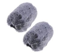 VICASKY 2pcs Plush Mic Protector Microphone Protective Cover Thickened Windshield and Pop Shield for Vocal Booth Mic Filter Microphone Windscreen
