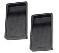 VICASKY 2pcs Portable Inkstone, Students Inkstone, Plastic, Black, Lightweight, Easy to Ink, Double-Sided Design, for Calligraphy Practice, for Friends Learning Calligraphy