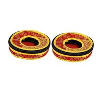 VICASKY 2pcs Portable Protective Pouch for Meditation Bell Delicate Nepal Design for Meditation Practices Storage Bag Bell Container