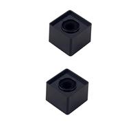 VICASKY 2pcs Professional Microphone Stand Portable Interview Microphone Boom Stand Square Table Clamp Cube Shaped Logo Flag Station