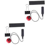 VICASKY 2pcs Professional Piezo Pickup for Acoustic Guitars Self-adhesive Microphone Pickup Standard Cable Easy to Use