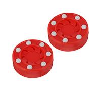 VICASKY 2pcs Professional Roller Hockey Pucks Material for Indoor Outdoor Training and Games Smooth Surface Pucking Ball for Adults and Accurate Passing and Powerful Shots