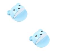 VICASKY 2pcs Punch Safety Cabinet Locks Cartoon Bear Proofing Furniture Anchors Tip Kit Wall Anchor Protect Boy Girl and Pets