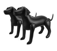 VICASKY 2pcs Pvc Inflatable Dog Mannequin Realistic Display for Clothing Showcase Space-saving Home Accessory for Decor Photo Props and Playtime