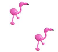 VICASKY 2pcs PVC Inflatable Flamingo Pool Pink Bath and Swimming Pool Fun for Adults Safe PVC Material Summer Water Party Accessory