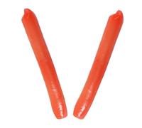 VICASKY 2pcs Realistic Hot Dog Model Fake Food Prop for Home Decor Kitchen Display Restaurant Staging Party Decoration Eye-catching Cured Meat Design