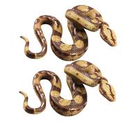 VICASKY 2pcs Realistic Snake Model Plastic Lifelike Reptile Figurines for Educational Science Activities Interactive Learning and Pranks at Home School Museum