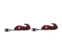 VICASKY 2pcs Red Sandalwood Erhu Bow Hook Tool Adjustable Screw Accessory for Erhu Players Easy to Install Fine Ductile Gripping Quality Compatible All Light Brown