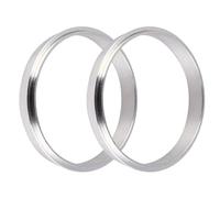 VICASKY 2pcs Replacement Gasket Aluminum Ring 90mm Diameter Silver Smooth Surface for Milk Tea Sealing Machine Professional Use