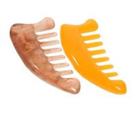 VICASKY 2pcs Resin Scraping Comb Traditional Guasha Massage Tools for Scalp Neck and Back Smooth Durable Scraping Boards for Circulation and Nervous System Relief Suitable for Shoulder
