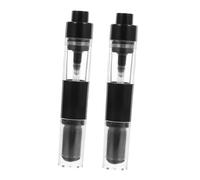 VICASKY 2pcs Retractable Makeup Brush Set Powder and Foundation Brush with Press Spray Applicator for Travel Portable Loose Powder Jar and Liquid Foundation Use