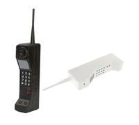 VICASKY 2pcs Retro Vintage Brick Phone Prop Fake Cell Phone Old Fashioned Landline Ornament Mobile Statue for Living Home Decor Photography Props