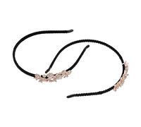 VICASKY 2Pcs Rhinestone Headbands for Women Elegant Wedding Hair Accessories Fashionable Head Wear for Parties Daily Use and Special Occasions for Moms