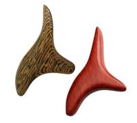VICASKY 2pcs Rosewood Crotch Hardwood Massage Sticks Smooth Wooden Body Massagers for Reflexology Trigger Points Muscle Relief Eco-Friendly Comfort Fit Easy to Clean