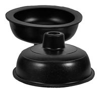 VICASKY 2pcs Rubber Force Cup Rubber Plunger Replacements Black Easy to Clean Easy to Use Replacement for Plunger Bathroom Supply for Areas Where May Become Clogged