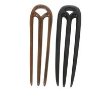 VICASKY 2pcs Sandalwood Hairpins Vintage French Hair Pins for Buns Women Girls Oriental Hair Sticks Hairdressing Salon Chinese Accessories