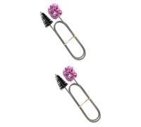 VICASKY 2pcs Sax Cleaning Brush Flare Neck Tube Cleaning Maintenance Brush for Saxaphone Musical Instrument Maintenance Accessory