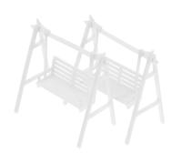 VICASKY 2pcs Scale Miniature Hanging Swing Chair Detailed Dollhouse Furniture Accessories for Tiny Homes Easy Assembly DIY Micro Outdoor Decoration