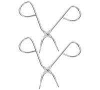 VICASKY 2PCS Scissor Handle Eyebrow Tweezers Stainless Tools for Efficient Hair Removal Compact Design User Friendly Grip for Womens Facial Grooming