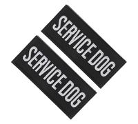 VICASKY 2pcs Service Dog Harness with Embroidered Badge Patches Soft Polyester Fit for Small to Large Dogs for Training Walking and Travel