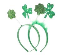 VICASKY 2pcs Shamrock Hairband for St Patrick Day Festive Clover Headband Party Headband St Patrick Day Accessories Stylish Shamrock for Holiday Celebrations