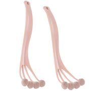 VICASKY 2Pcs Silicone Back Scrubber with Long Handles for Gentle Exfoliation and Deep Skin Massage Body Bathing Brush for Reach Areas Shower Accessory for Men and Women