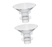 VICASKY 2Pcs Silicone Breast Pump Flange Inserts Parts for Wearable Pumps Compatible with Electric Models Safe Comfortable Design for Efficient Milk Extraction