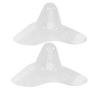VICASKY 2pcs Silicone Breastfeeding Protector Breast Guard for Nursing Mothers Comfortable and Seamless Collector Breathable and Transparent Nipple Covers for Discreet Wear