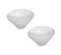 VICASKY 2pcs Silicone Diamond Block Mold for DIY Epoxy Casting with Smooth Interior Easy Demolding for Handmade Craft Adornments