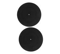 VICASKY 2pcs Silicone Turntable Platter Mats Replacement for Turntable Slipmat Vinyl Mat Record Player Pad