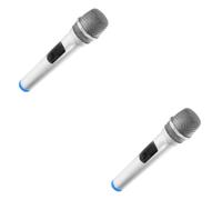 VICASKY 2pcs Simulated Microphone Prop Realistic Fake Mic for Boys and Girls for Stage Birthday Parties and Creative Play Encourages Communication and Confidence Building
