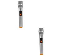 VICASKY 2pcs Simulated Microphone Toy for Boys and Girls Role Play Stage Prop Bright Design for Parties Confidence Building Social Skills Development Fun for All Ages