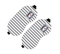 VICASKY 2pcs Sleeping Eye Mask Soft Cotton Travel Blindfolds for Complete Darkness Comfortable Fit for Men and Women for Naps Travel Home Use