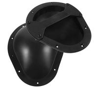 VICASKY 2pcs Speaker Handles Portable Audio Speaker Accessories Black Plastic Sturdy Recessed Design Sleek Modern Style Versatile Accessory for Stage and Live Sound