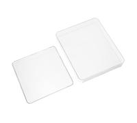 VICASKY 2pcs Stackable Plastic Scale Tray for Kitchen Electronic Scales Nonslip Food Weighing Pan for Particles and Objects Wear Resistant Accessories