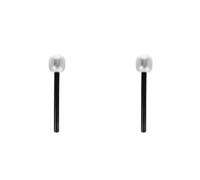 VICASKY 2pcs Stage Mic Costume Prop, Halloween Decorative Microphone Singing Costume Accessory Rock Star Toy for Halloween Toy Party Favor Supplies