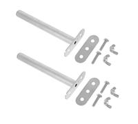 VICASKY 2pcs Stainless Steel Bird Perch Stand Parrot Grinding Claws Beak Nails Exercise Platform for Parakeet Cockatiel Conure African Grey Easy to Install Cage Training