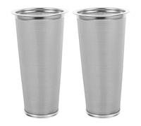 VICASKY 2pcs Stainless Steel Fuel Filter with Fine Mesh Conical Strainer for Automotive and Construction Equipment Rustproof Heavy Duty Basket for Engine Fuel System Protection